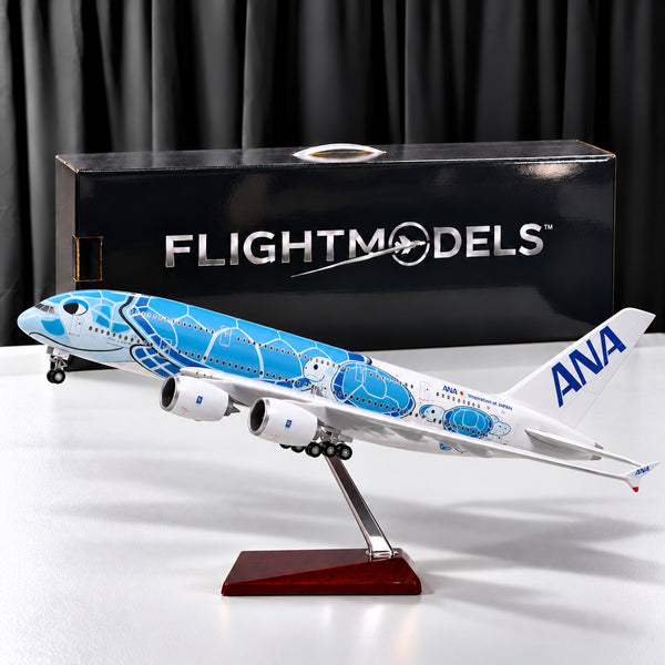 Airbus A380 ANA Flying Honu Blue Sea Turtle
