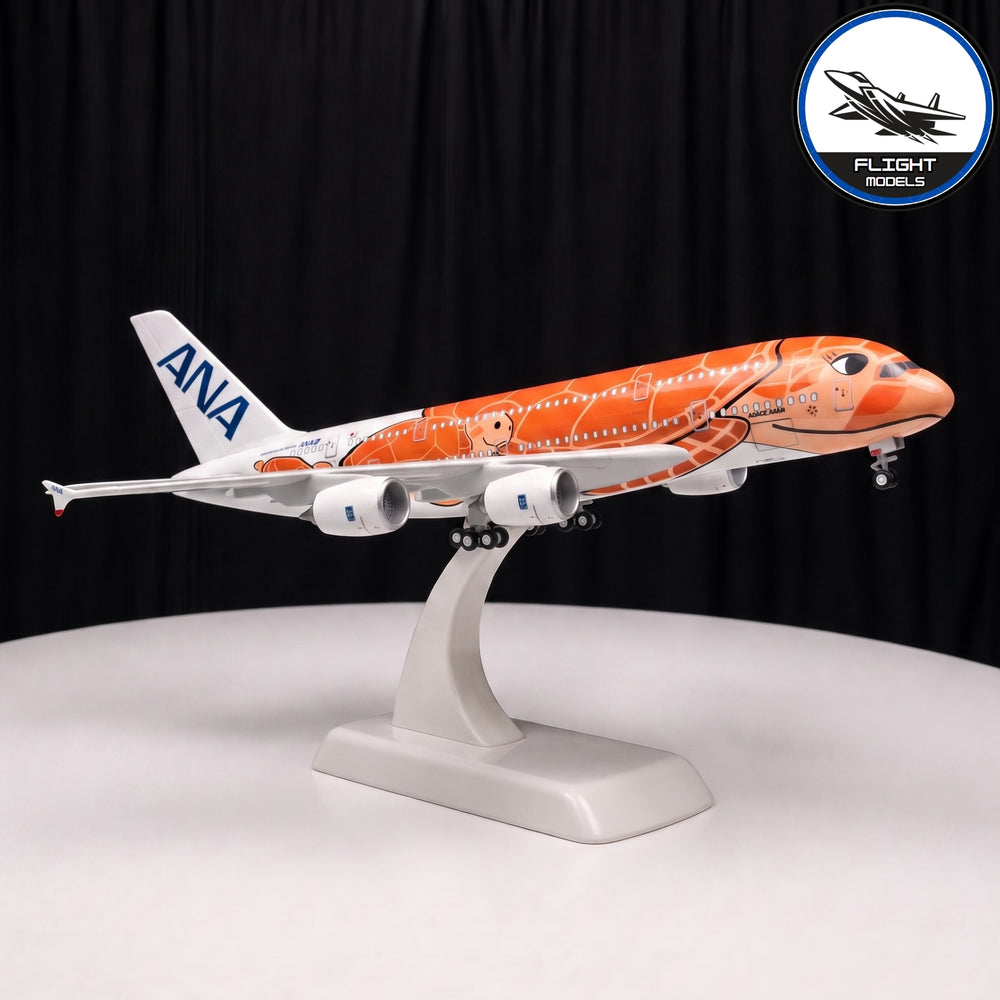 Airbus A380 ANA Flying Honu Orange Sea Turtle