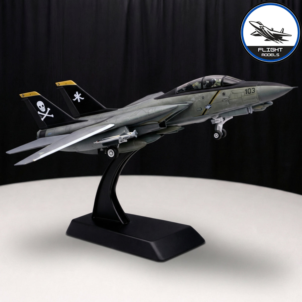 F-14 Tomcat fighter jet model display