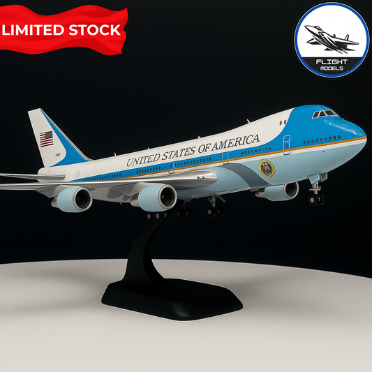 US Air Force One presented on a stand with a limited stock sign