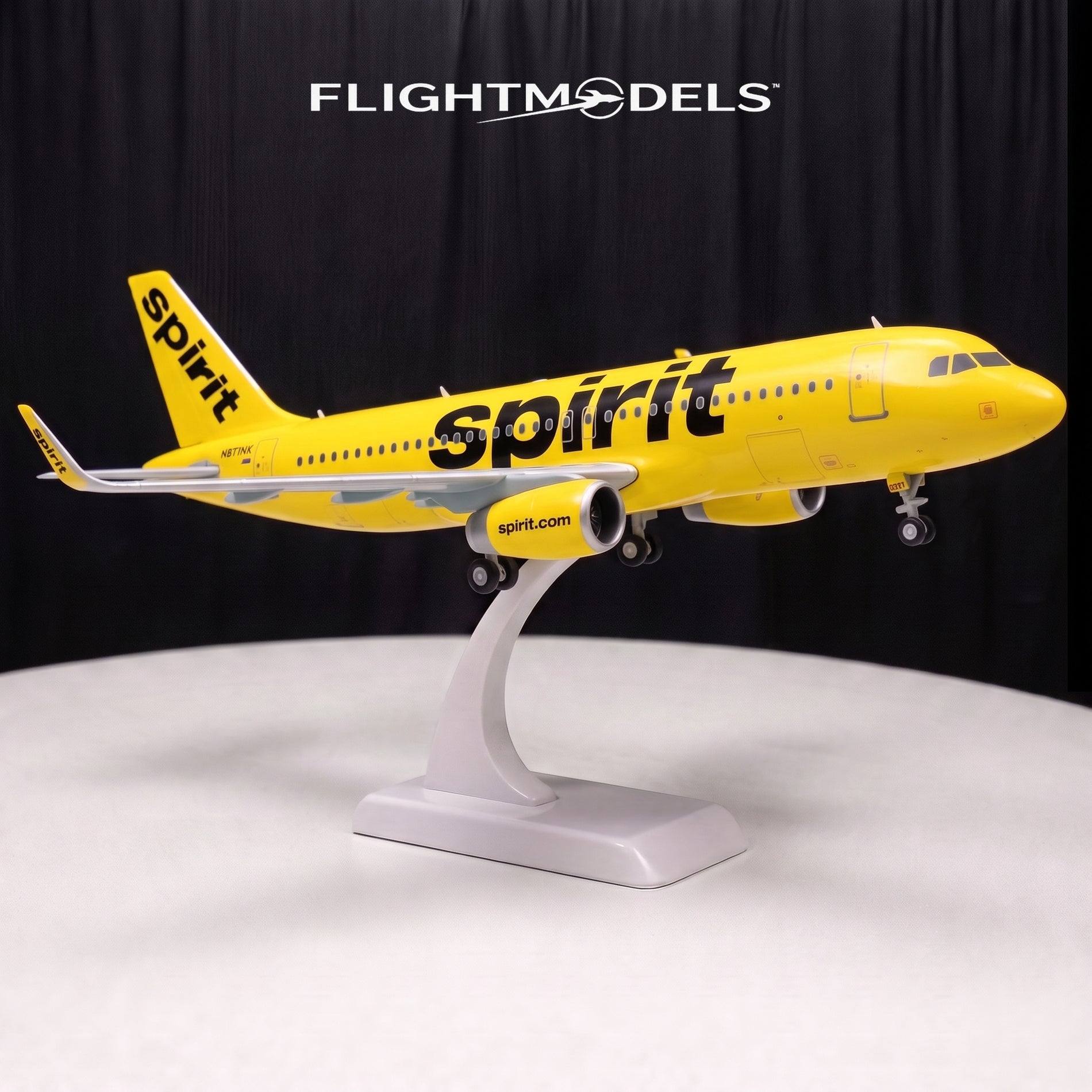 Spirit Airlines Airbus A320 diecast model plane 19 inch 47cm collector replica by FlightModels