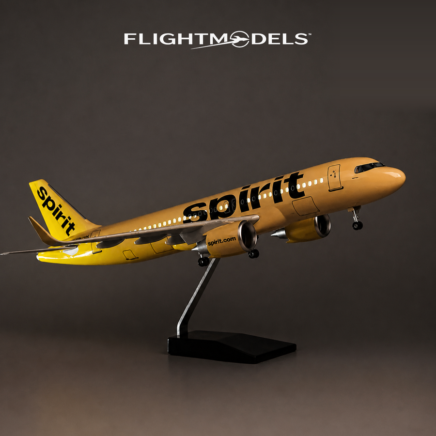 Spirit Airlines Airbus A320 19 inch 47cm LED diecast model plane collector replica