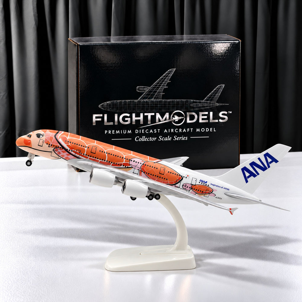 Airbus A380 ANA Flying Honu Orange Sea Turtle