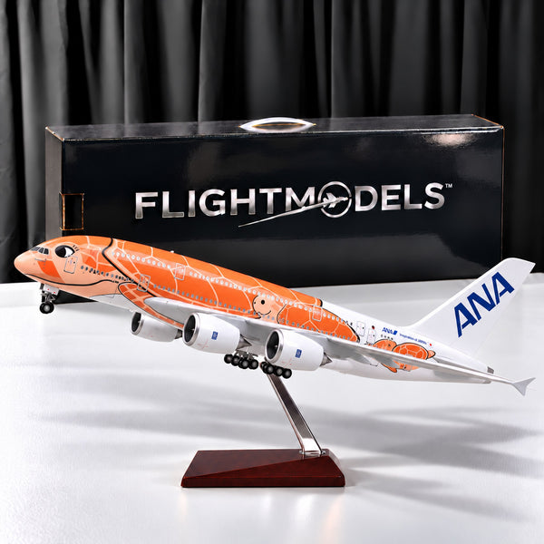 Airbus A380 ANA Flying Honu Orange Sea Turtle