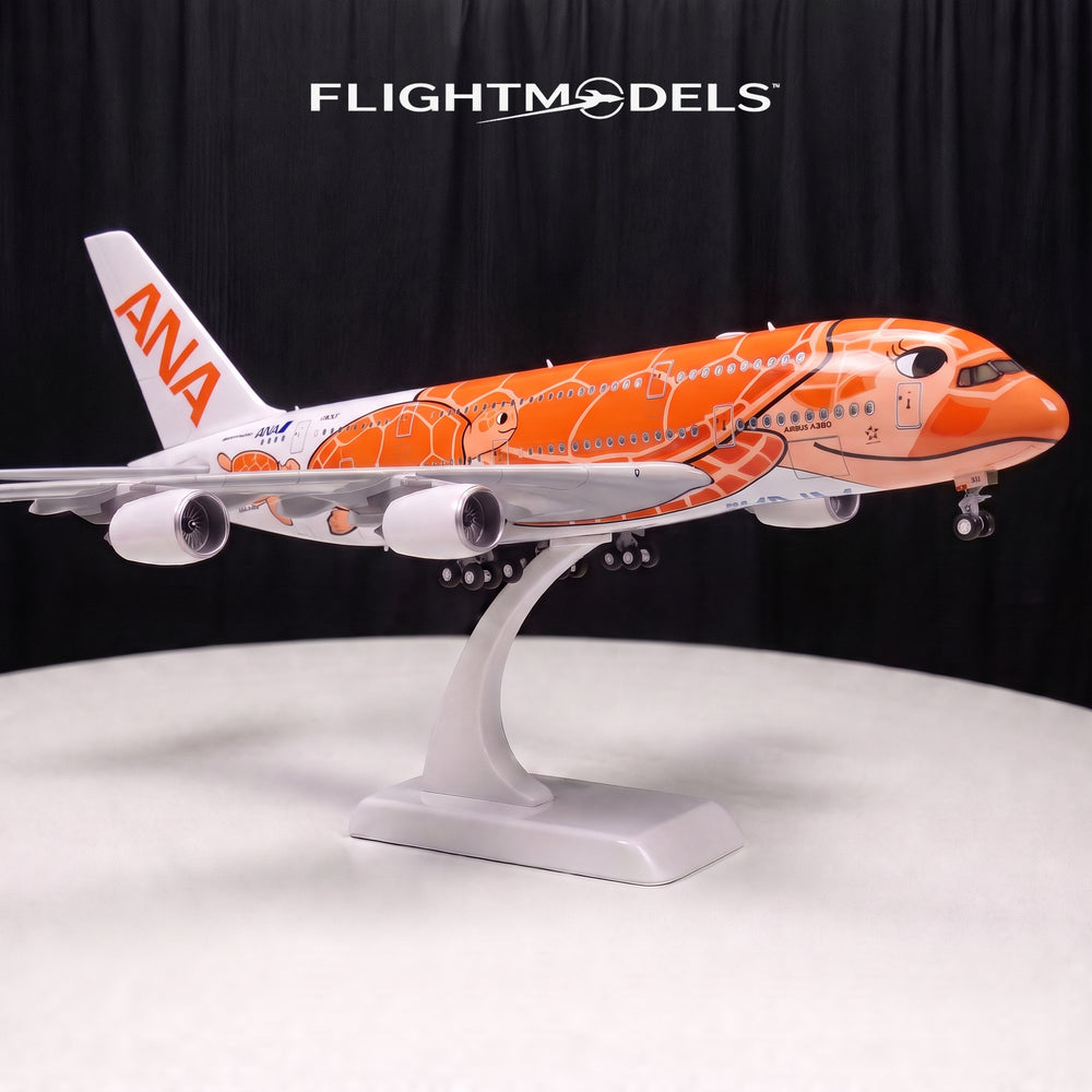 Airbus A380 ANA Flying Honu Orange Sea Turtle