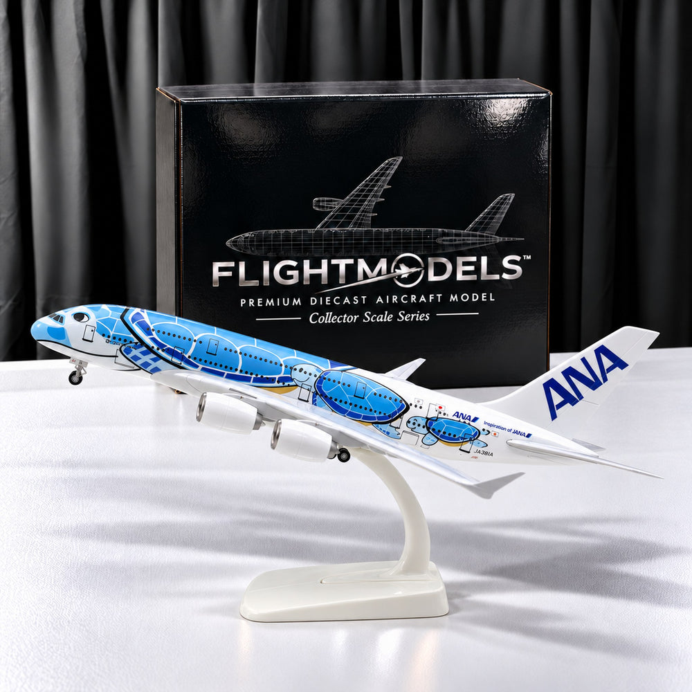 Airbus A380 ANA Flying Honu Blue Sea Turtle