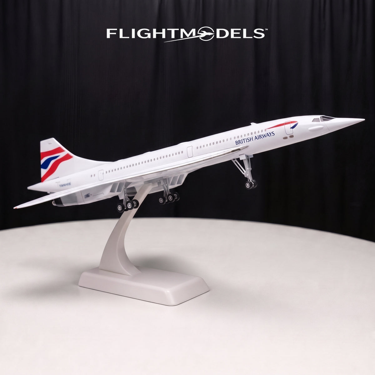 Premium diecast airplane model collector display