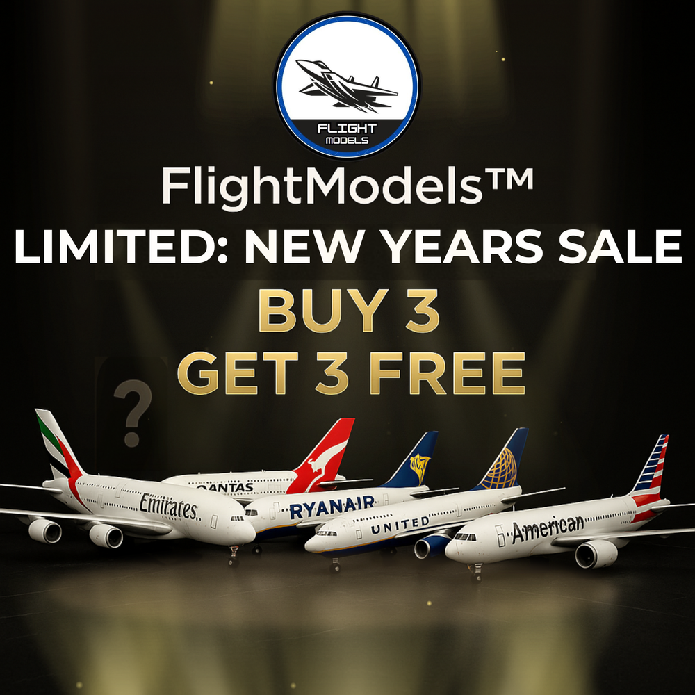 LIMITED: Buy 3 Planes, Get 3 Free! - New Years Bundle – FlightModels™
