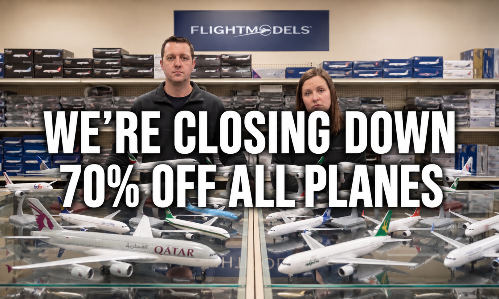 FlightModels is closing down — 70% off all planes